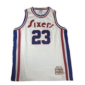 Vtg Mitchell & Ness NBA Philadelphia Sixers Joe Jellybean Bryant Jersey Size 58